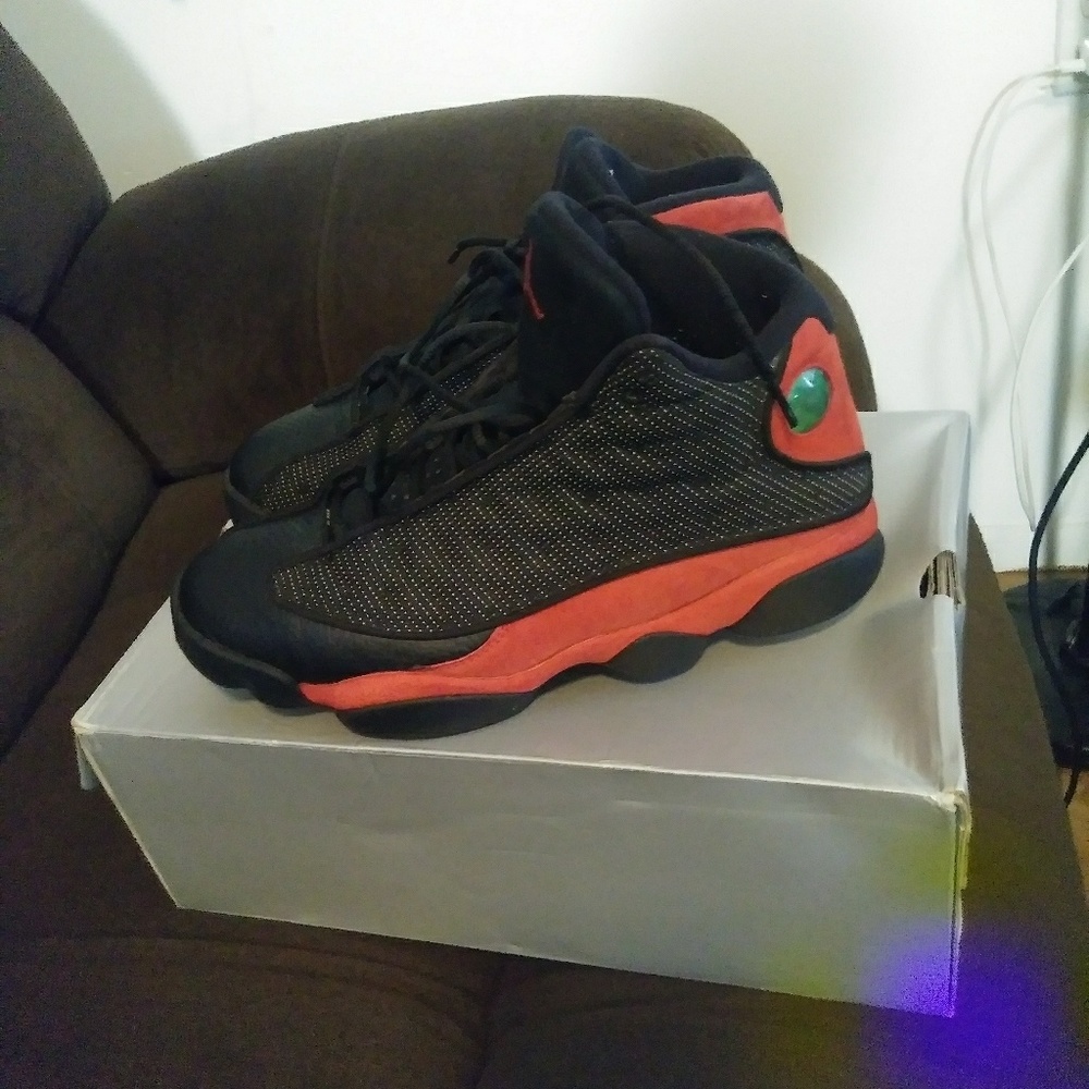 Jordan retro 13 red black size 8.5